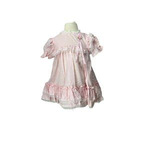 Martha Too Vintage Pink Ruffle Lace Size 24 Months Little‎ Girls Dress